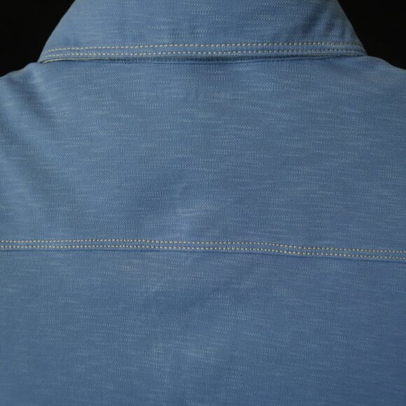 Johnston & Murphy Blue Polo (L) OMG! ⛳️ 😎 - Picture 7 of 9